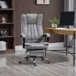 Executive Office Chair W/ Footrest | Gray