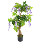 Leaf 110cm Artificial Purple Wisteria Tree