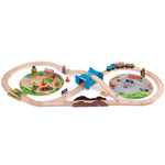 Wooden Construction Train Set - 50 Pieces