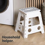 Foldable Step Stool - White